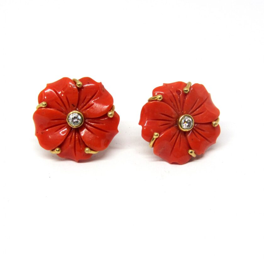 Pendientes Coral