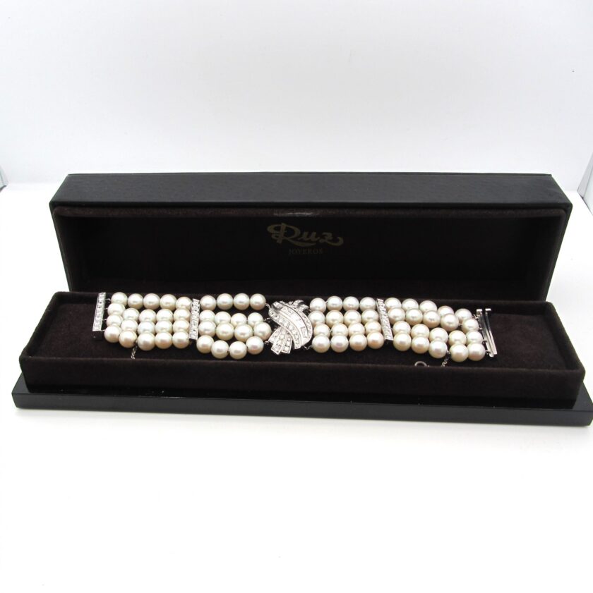 Brazalete perlas y diamantes - Image 5