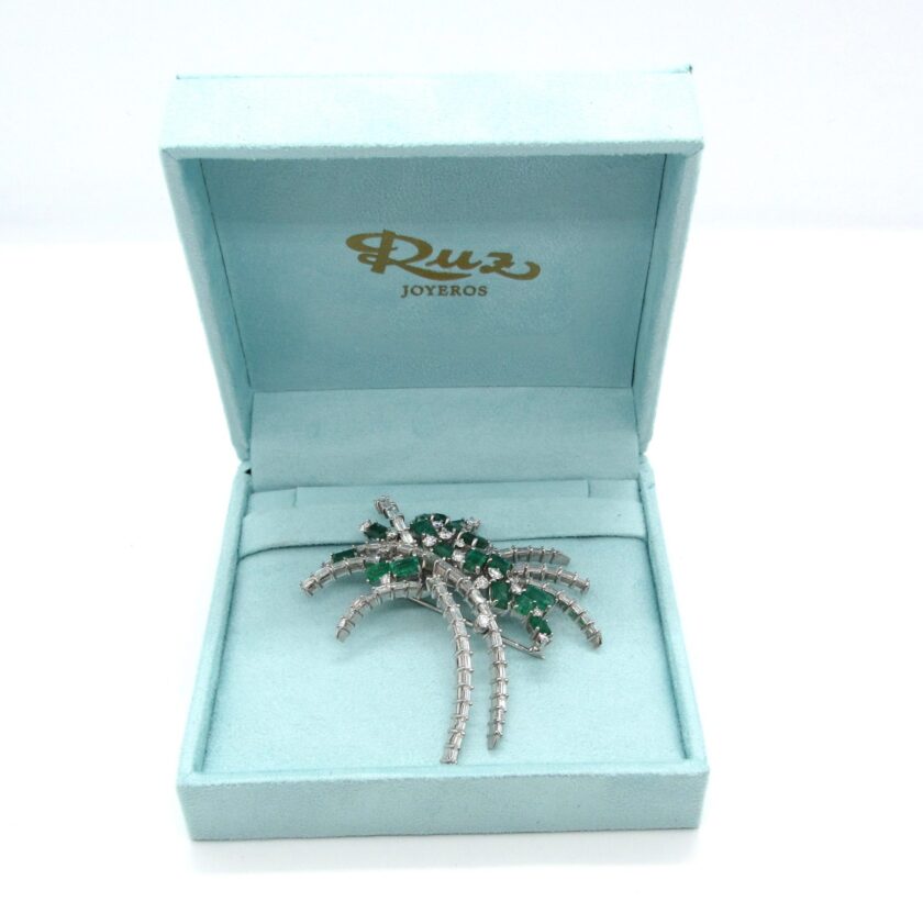 Broche diamantes y esmeraldas - Image 5