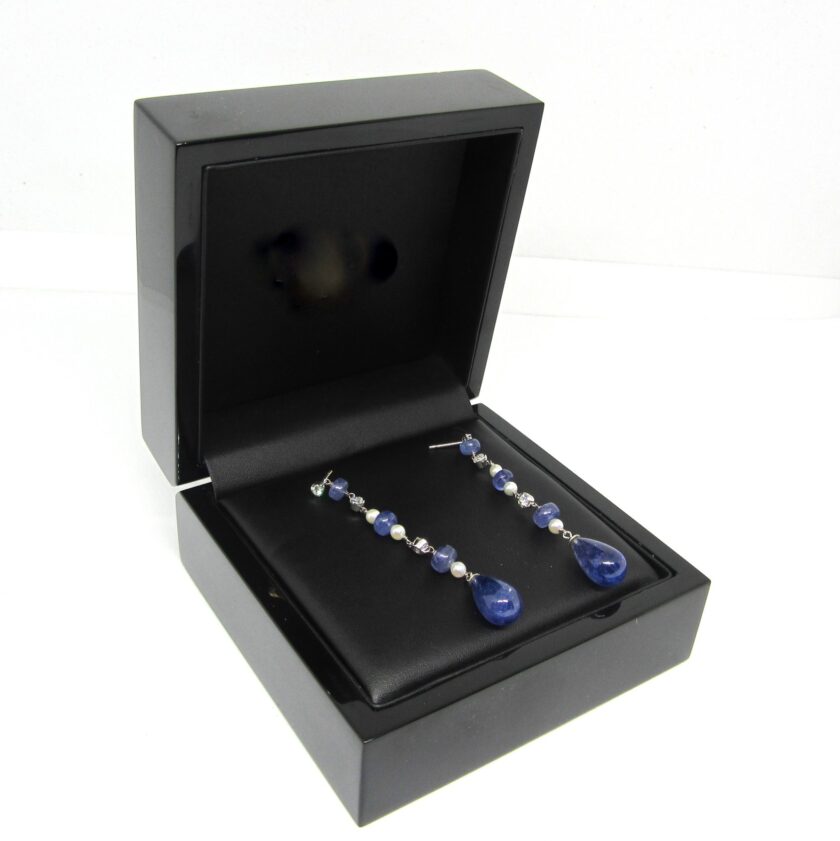 Pendientes Zafiro Perlas - Image 5