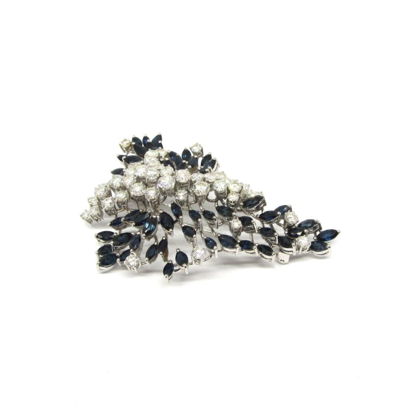 Broche diamantes y zafiros - Image 4