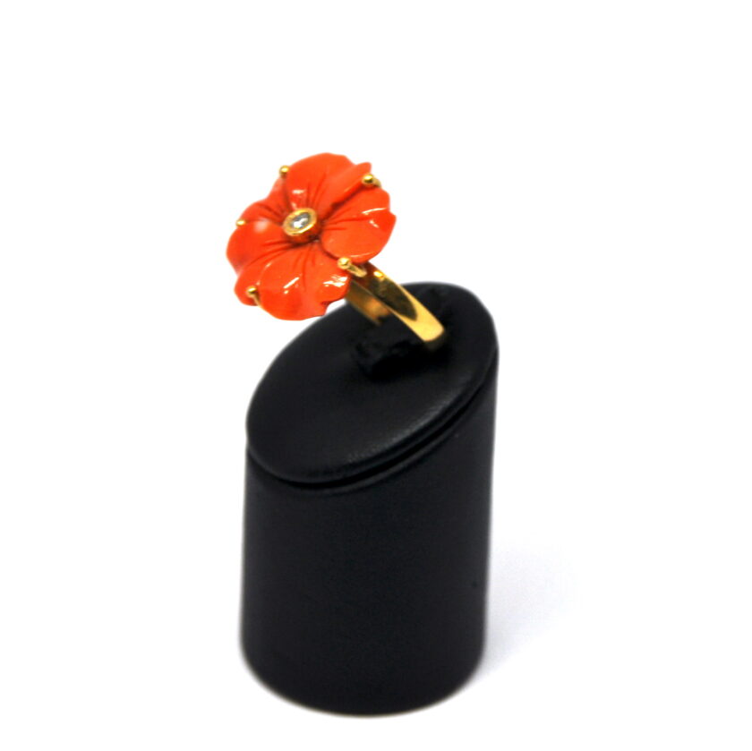 Sortija Coral en Oro Amarillo - Image 6