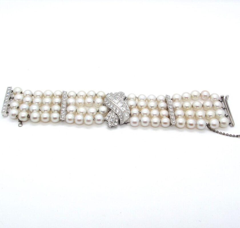 Brazalete perlas y diamantes - Image 2