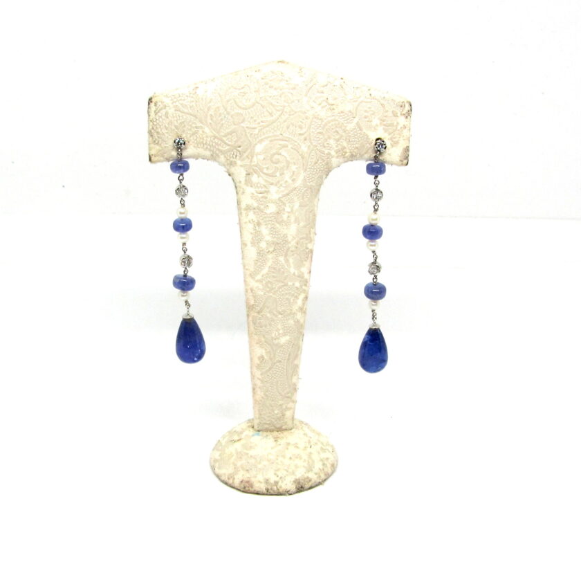 Pendientes Zafiro Perlas - Image 4