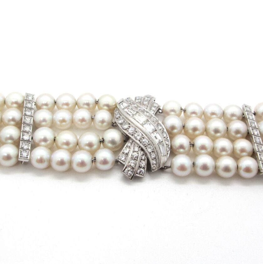 Brazalete perlas y diamantes - Image 3