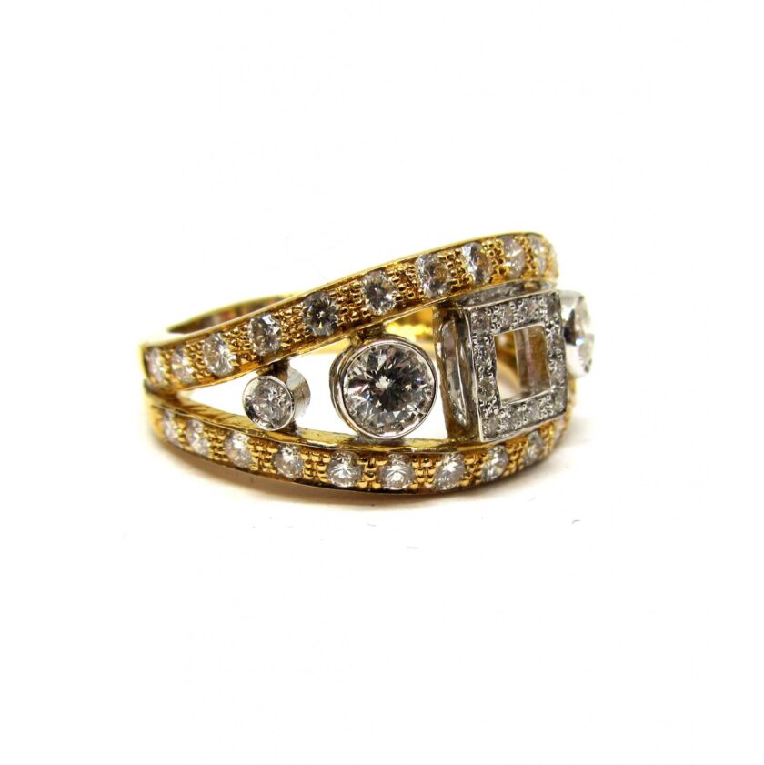 Sortija oro y diamantes - Image 2