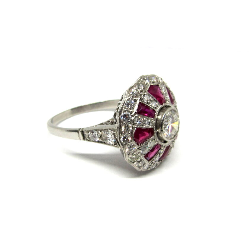 Sortija diamantes y Rubis - Image 3