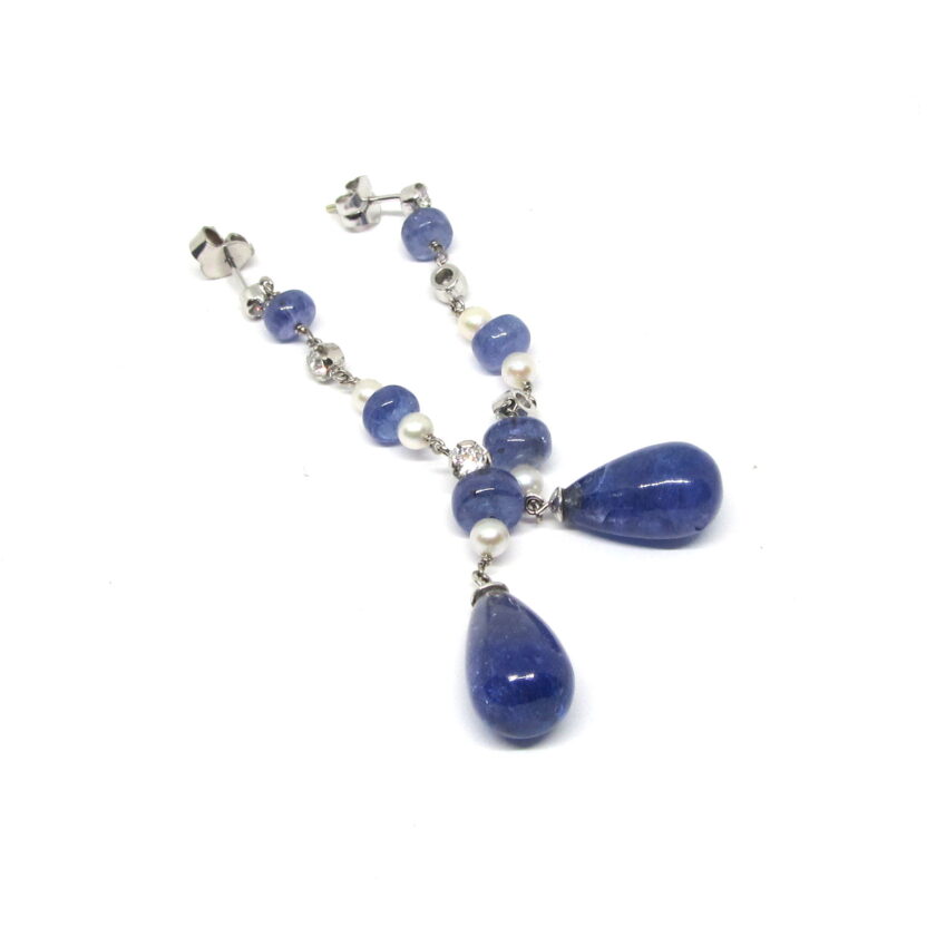 Pendientes Zafiro Perlas - Image 2