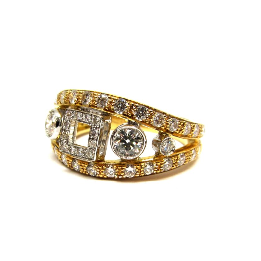 Sortija oro y diamantes - Image 3