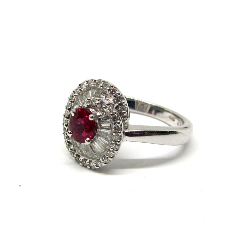 Sortija rubi y diamantes - Image 2
