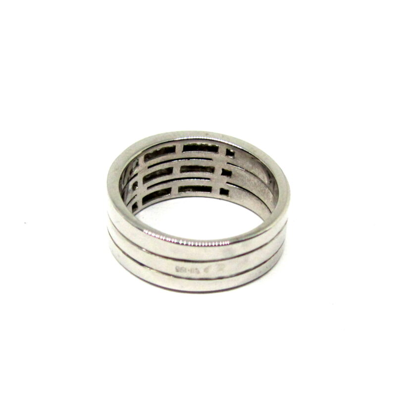 Sortija Oro y Filas de Diamantes - Image 4
