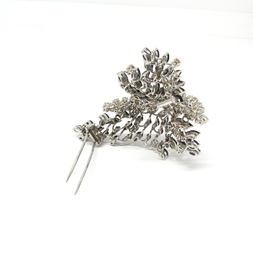 Broche diamantes y zafiros - Image 3