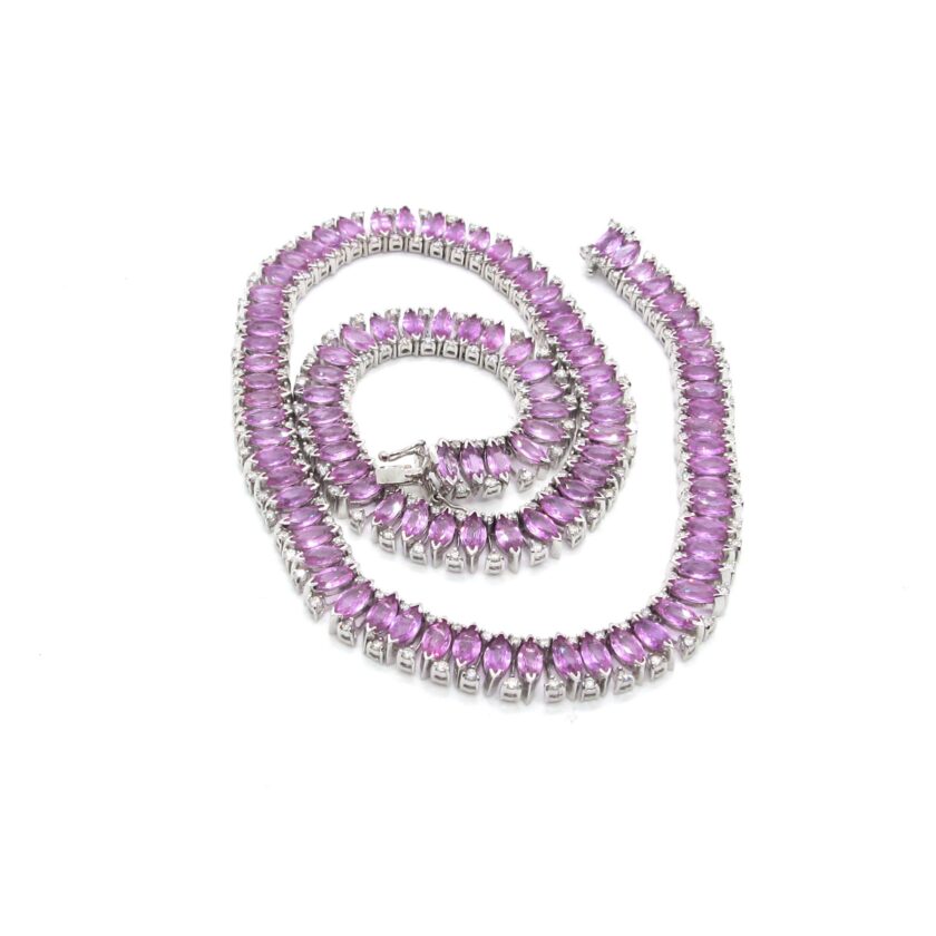 Gargantilla Zafiros Rosa - Image 3