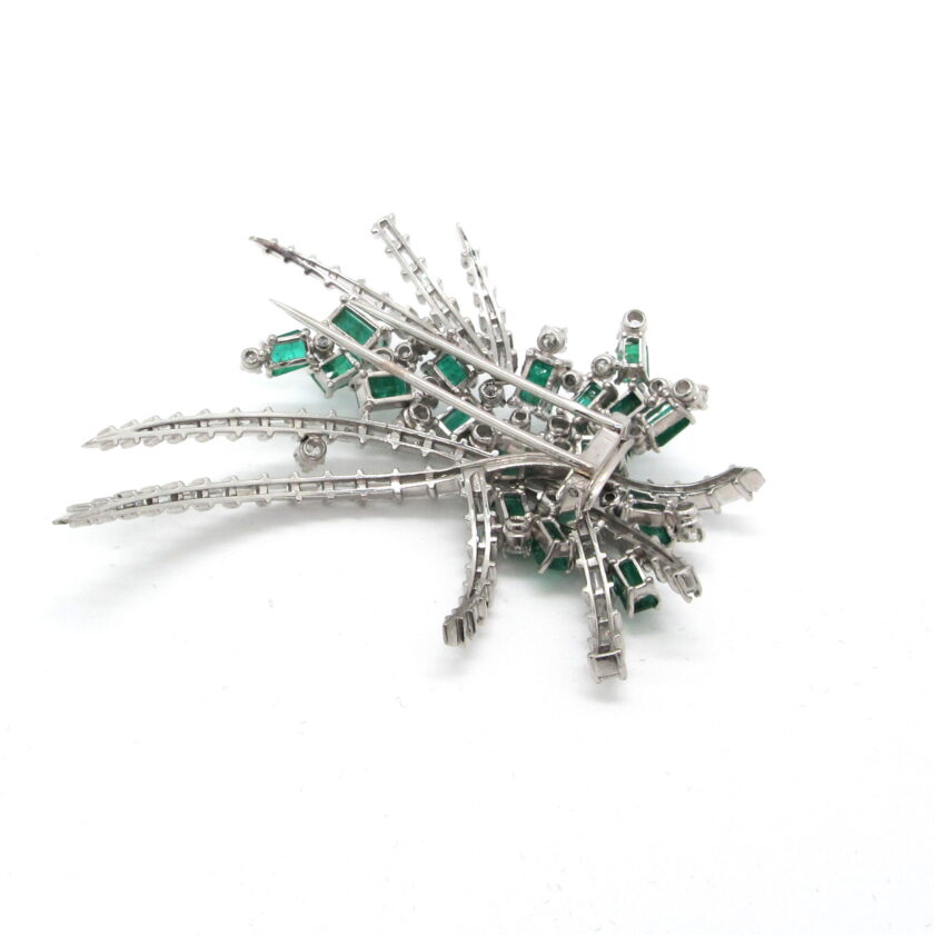 Broche diamantes y esmeraldas - Image 2