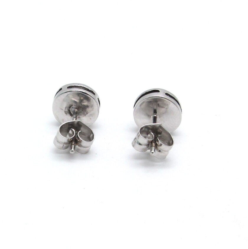 Pendientes de oro blanco con brillantes 0,05 ct - Image 4