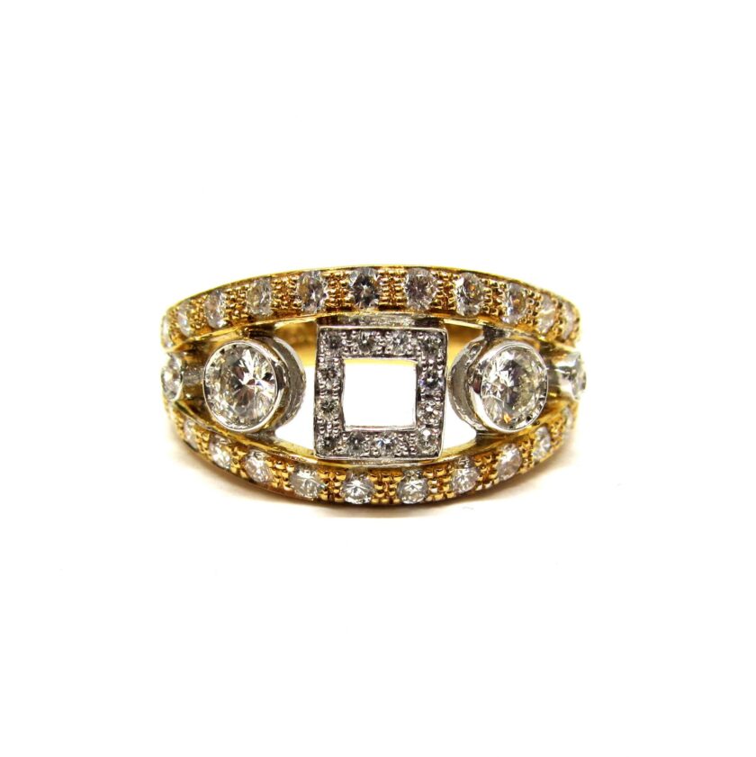 Sortija oro y diamantes