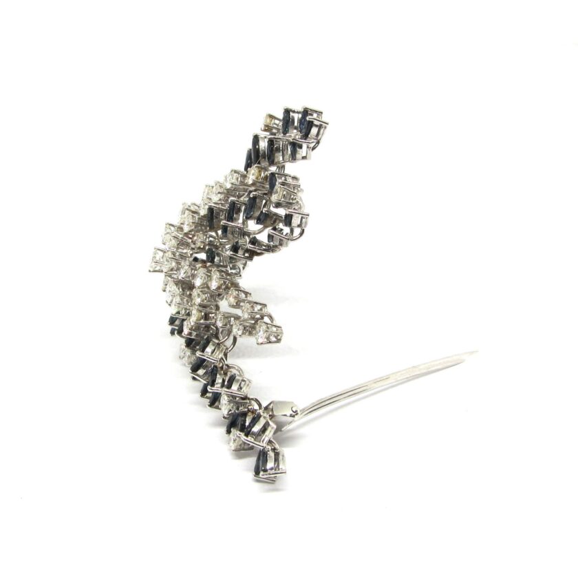 Broche diamantes y zafiros - Image 5