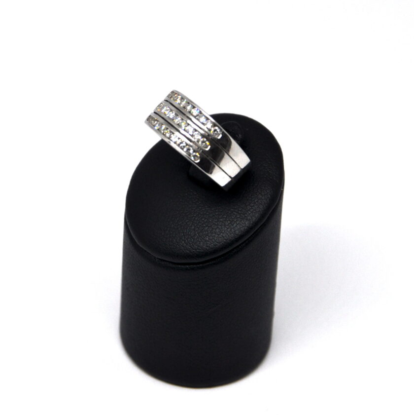 Sortija Oro y Filas de Diamantes - Image 8