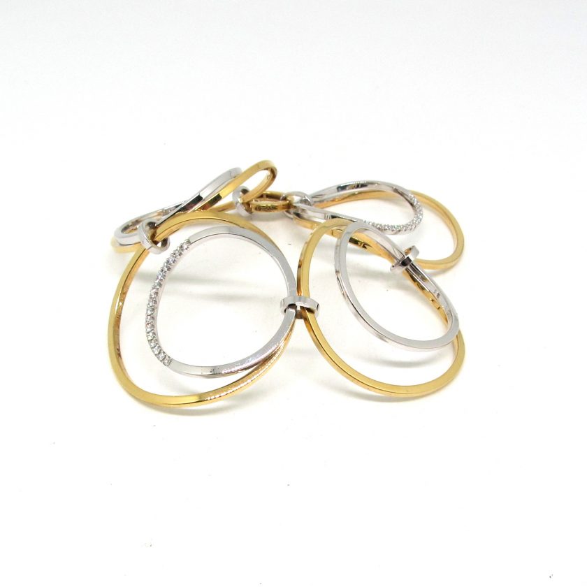 Brazalete Pesavento Círculos y Brillantes