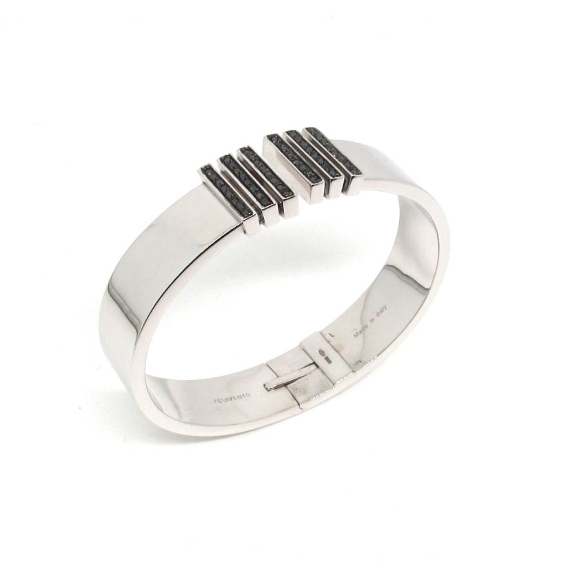 Brazalete Pesavento con Diamantes Negros - Image 2