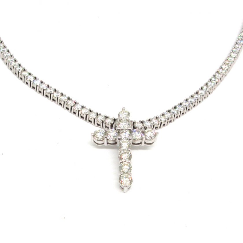 Collar y colgante de diamantes - Image 2