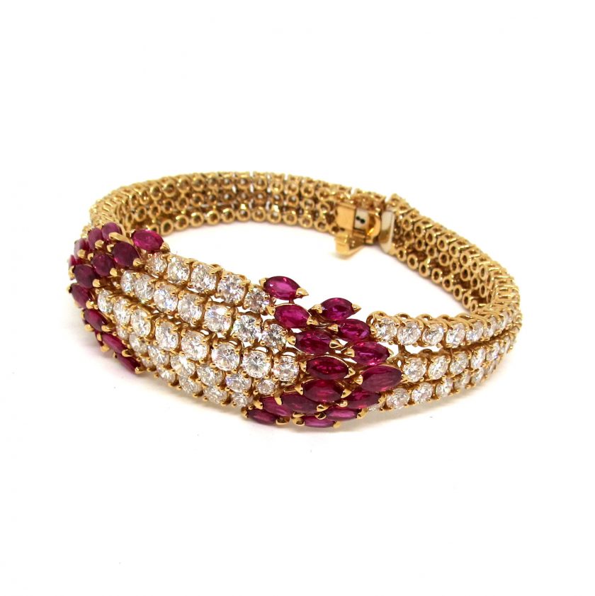 Pulsera Diamantes y Rubíes - Image 2