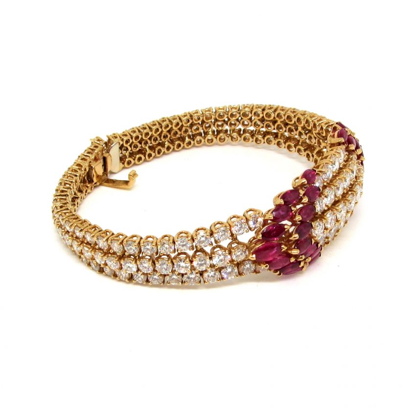 Pulsera Diamantes y Rubíes - Image 3