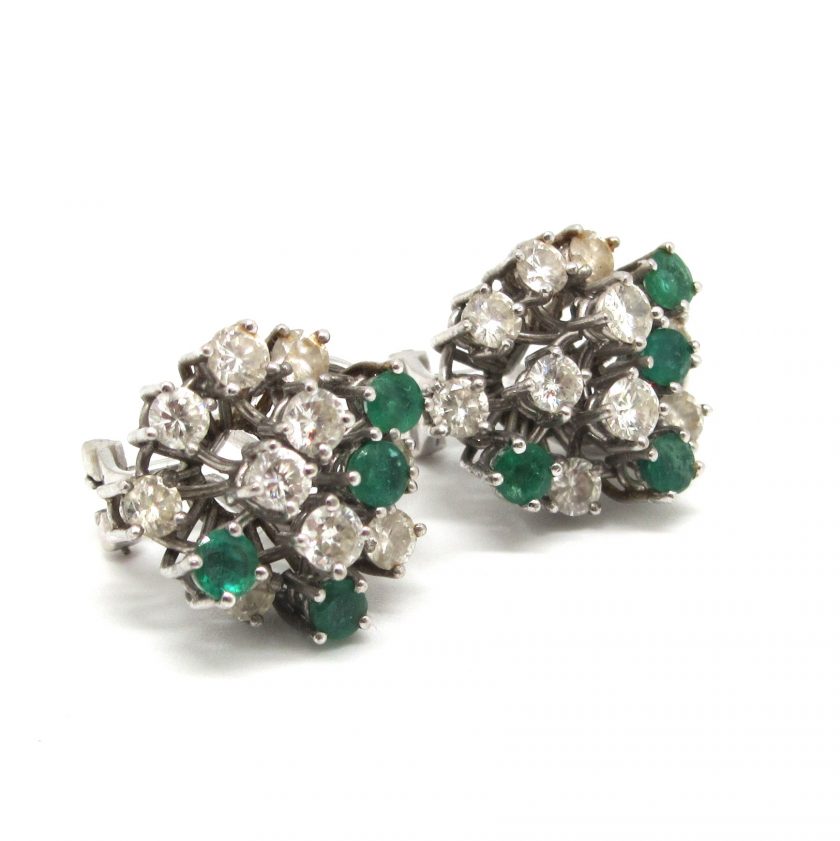 Pendientes Diamantes y esmeraldas - Image 2