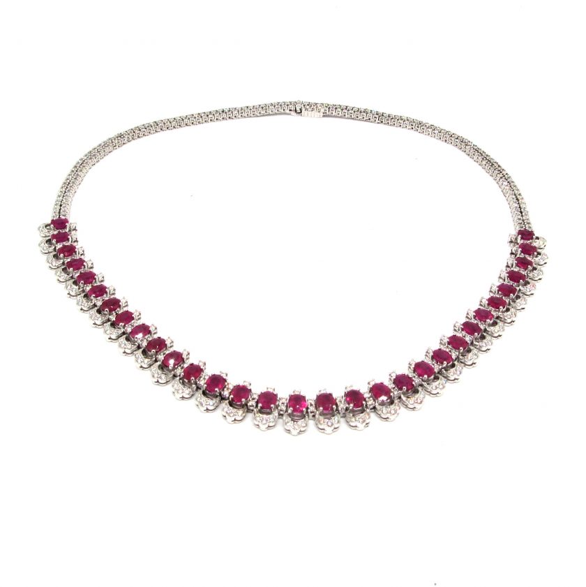 Gargantilla Rubis y Diamantes