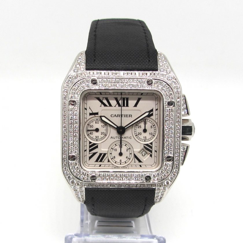 Cartier Santos 100 Xl Chronograph After Setting - Image 4