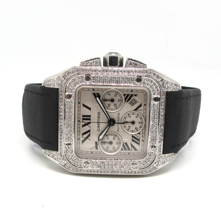 Cartier Santos 100 Xl Chronograph After Setting - Image 2