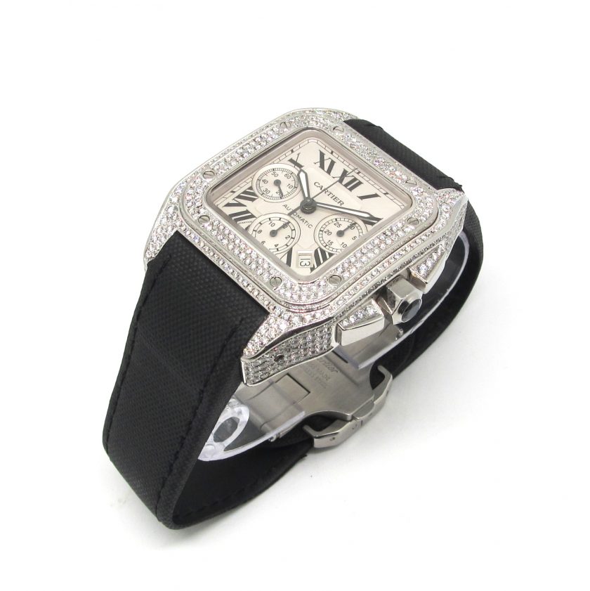 Cartier Santos 100 Xl Chronograph After Setting - Image 6