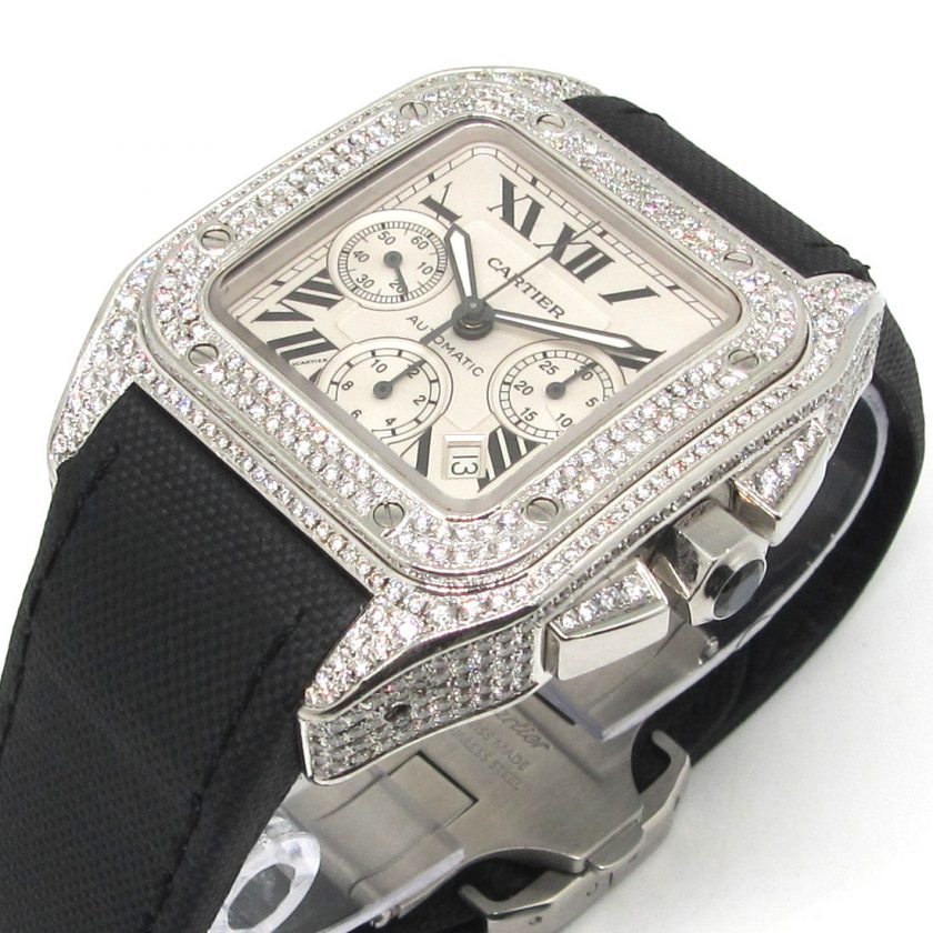 Cartier Santos 100 Xl Chronograph After Setting - Image 5