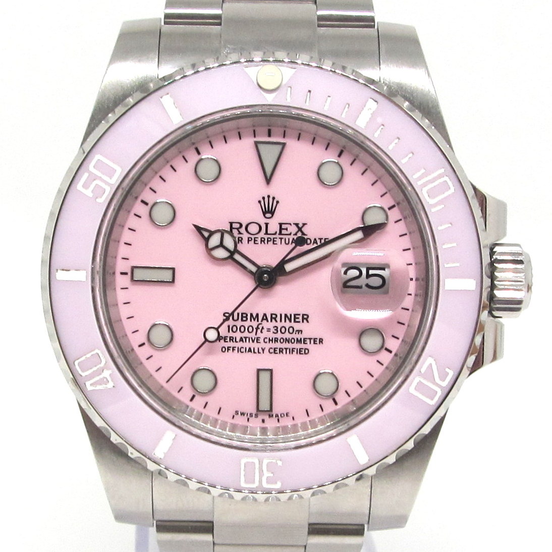 Rolex 116610LN Submariner Date Dial Bezel After Setting