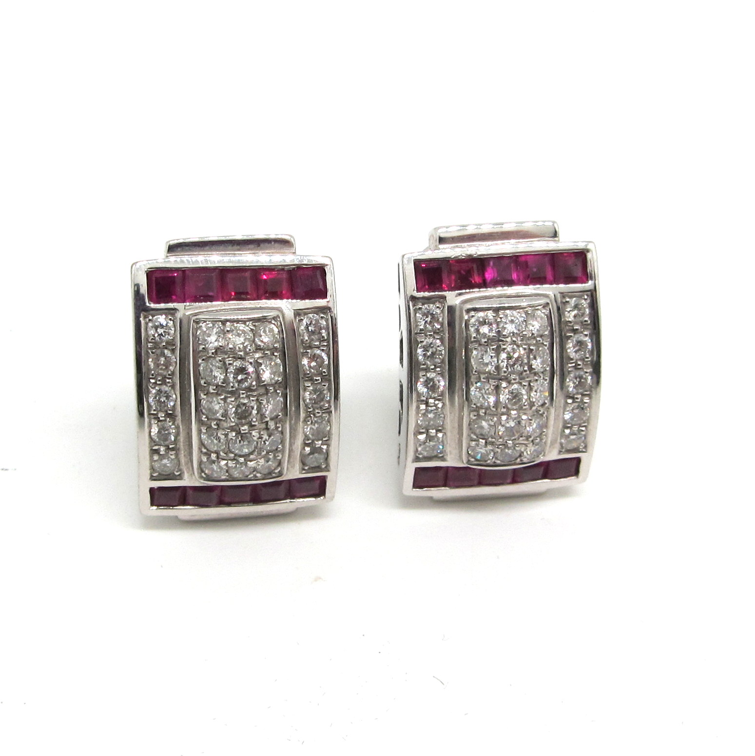 Pendientes Rubíes y brillantes - Image 4