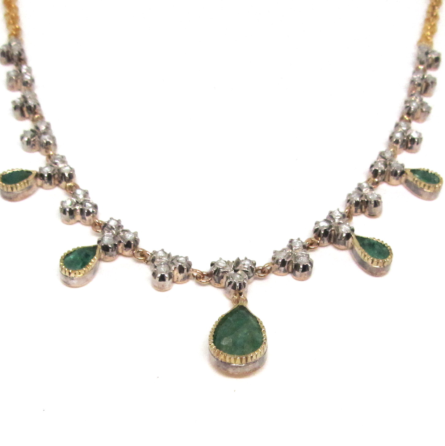 Collar Esmeraldas y brillantes - Image 2