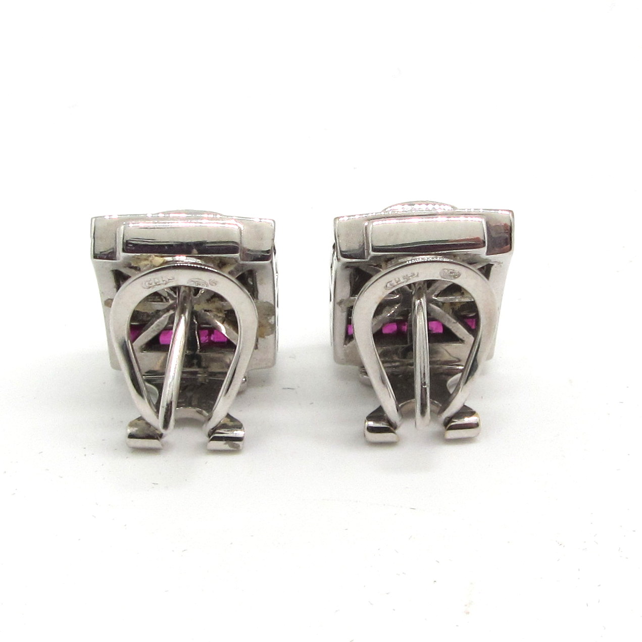 Pendientes Rubíes y brillantes - Image 2