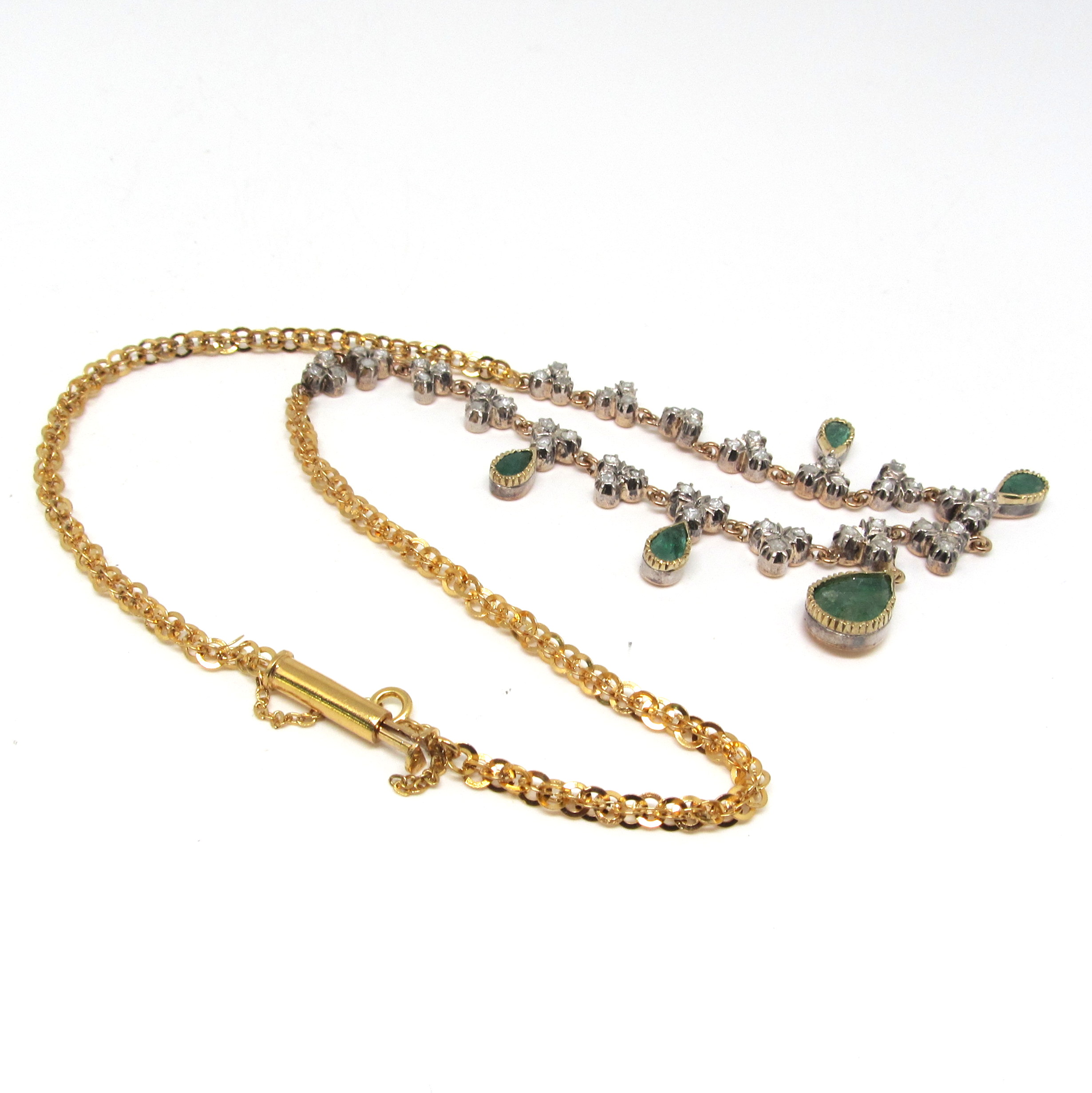 Collar Esmeraldas y brillantes - Image 3