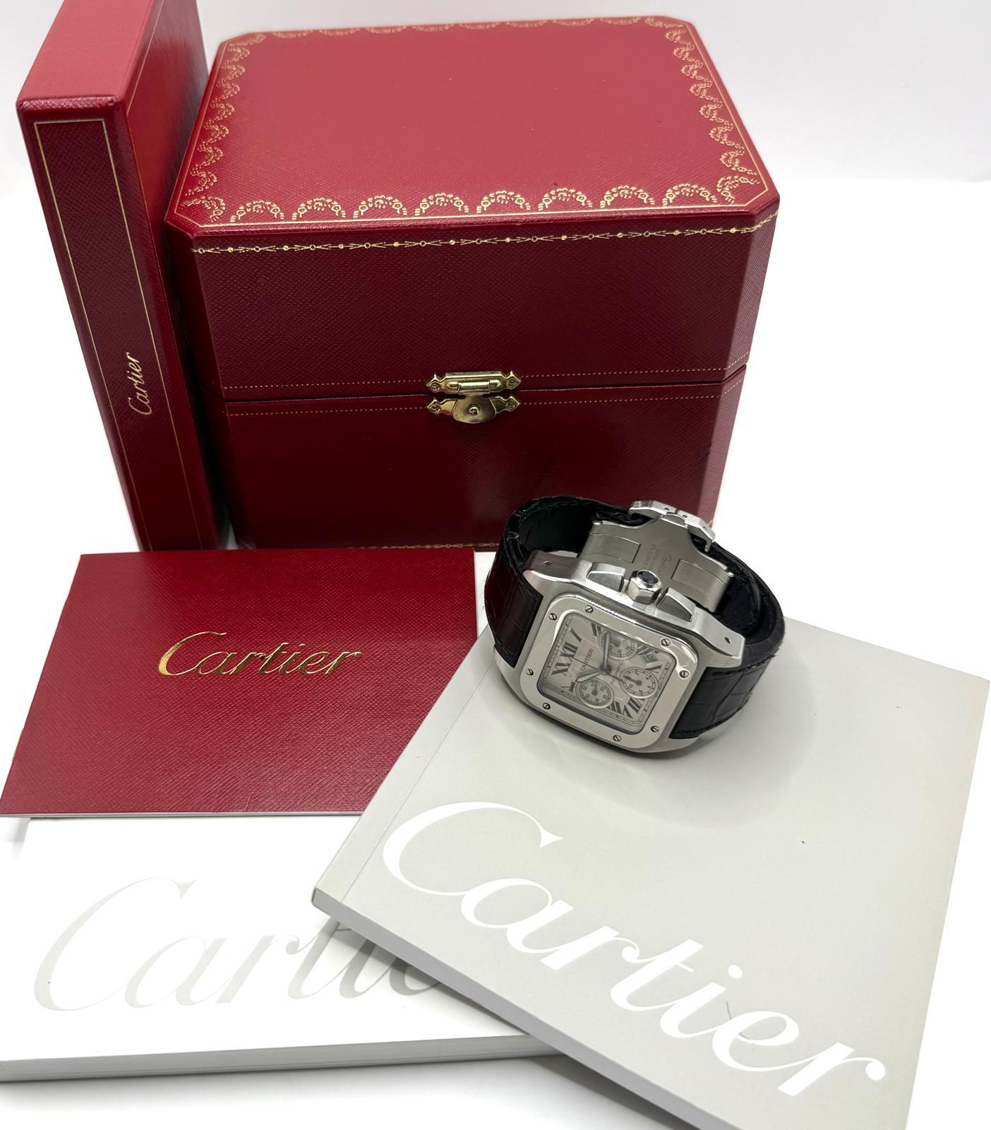 Cartier Santos 100 Xl Chronograph - Image 2