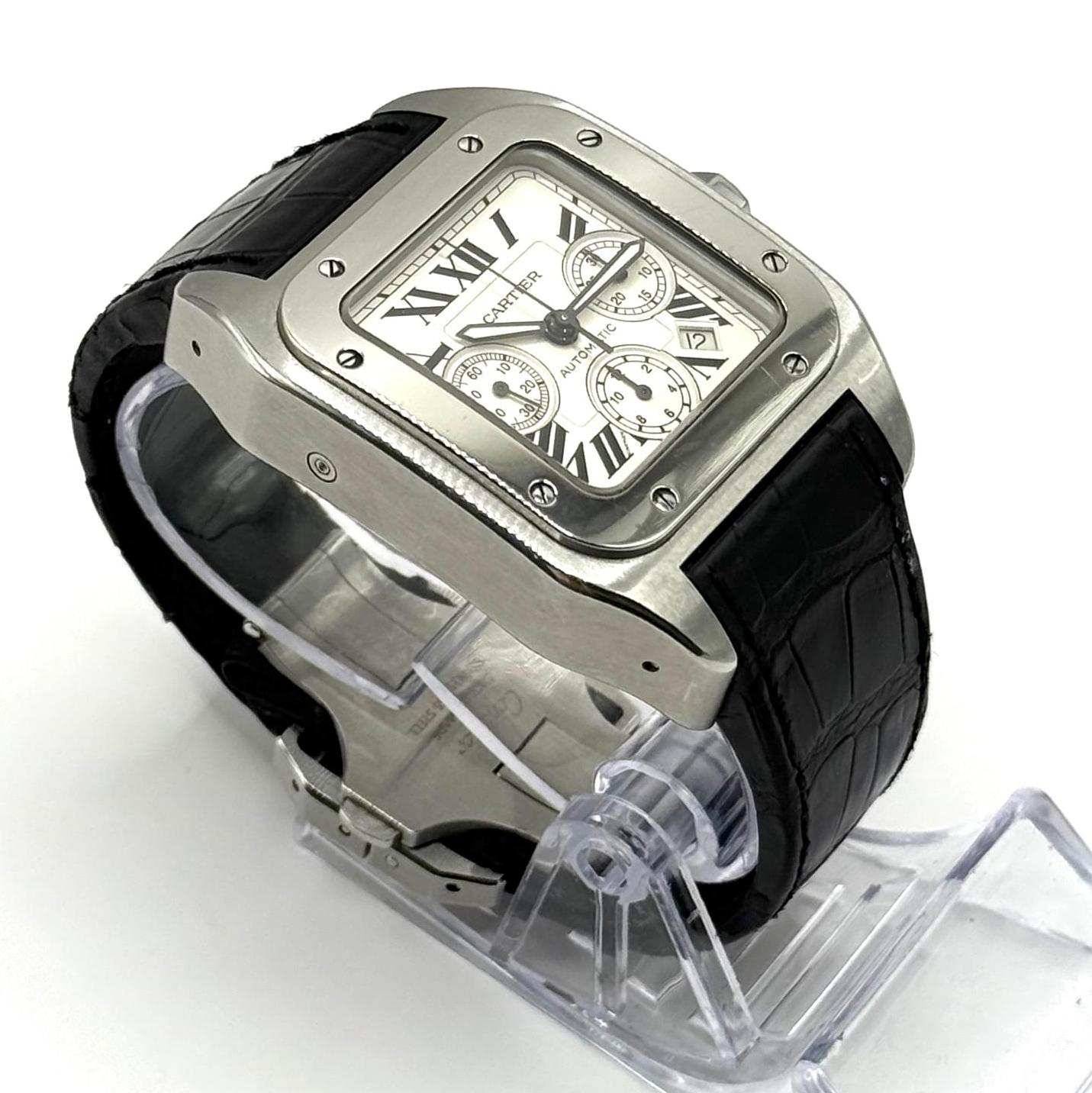 Cartier Santos 100 Xl Chronograph - Image 4